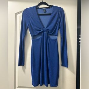 long sleeve glitter dress with stretchy material